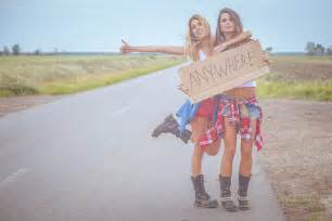 <strong>Hitch-Hiking Hitch</strong>: Directed by Phil Bondelli. . Lesbian hitchhiking